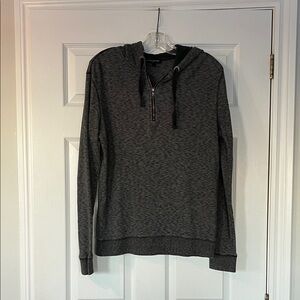 Banana Republic Men's Dark Gray Zip-Up Sweater